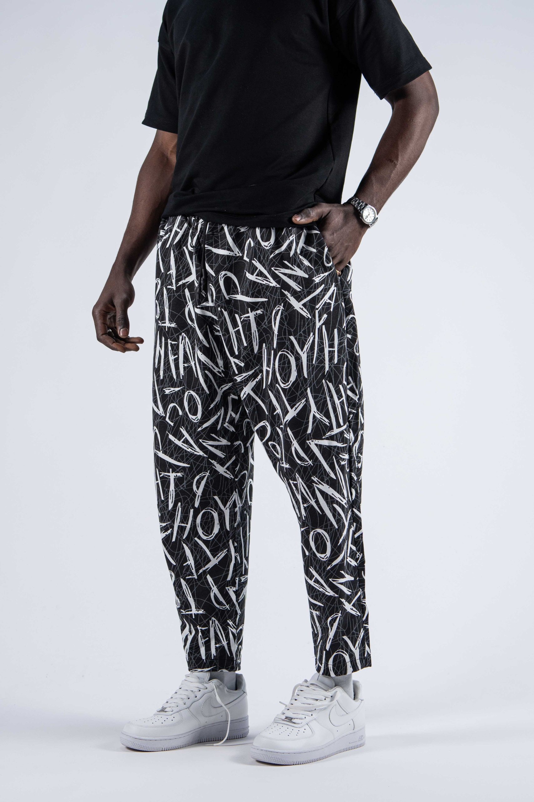 Beli Lastikli Desenli Bagyy Pantolon