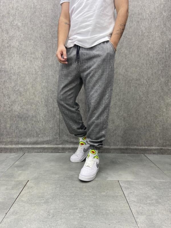 Bel ve Paça Lastikli Desenli Jogger