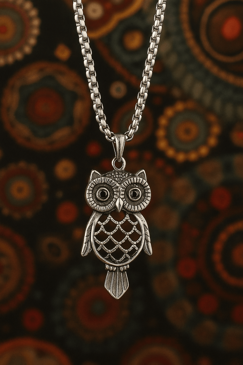 Çelik Kolye Baykuş