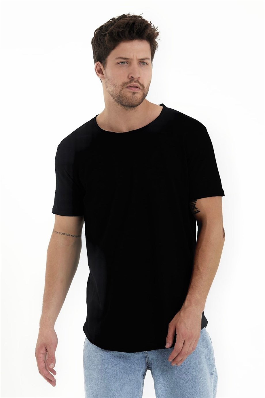 Oversize Oval Kesim Pamuklu Tshirt