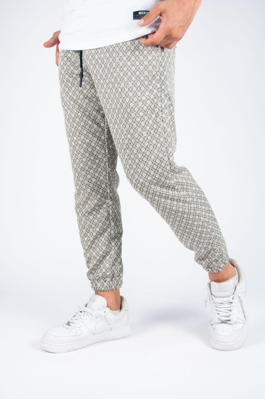 Bel ve Paça Lasitikli Bohem Desenli Jogger