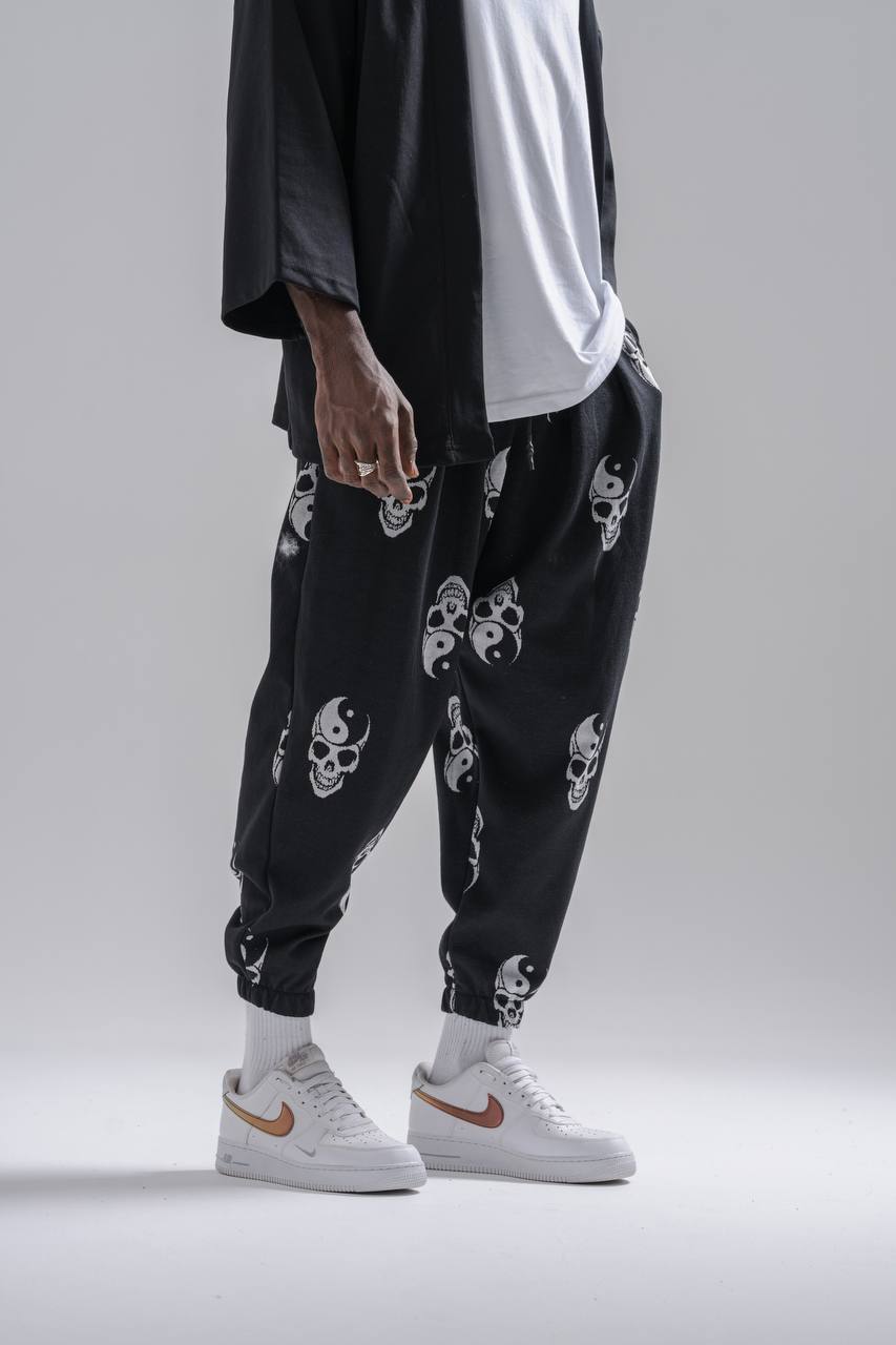  Beli Lastikli Desenli  Şalvar