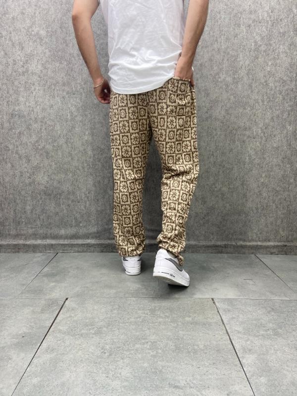 Beli Lastikli Desenli  Bohem Pantolon