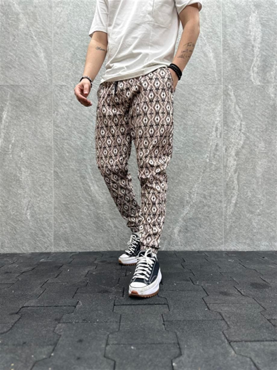 Desenli Paraşüt Jogger