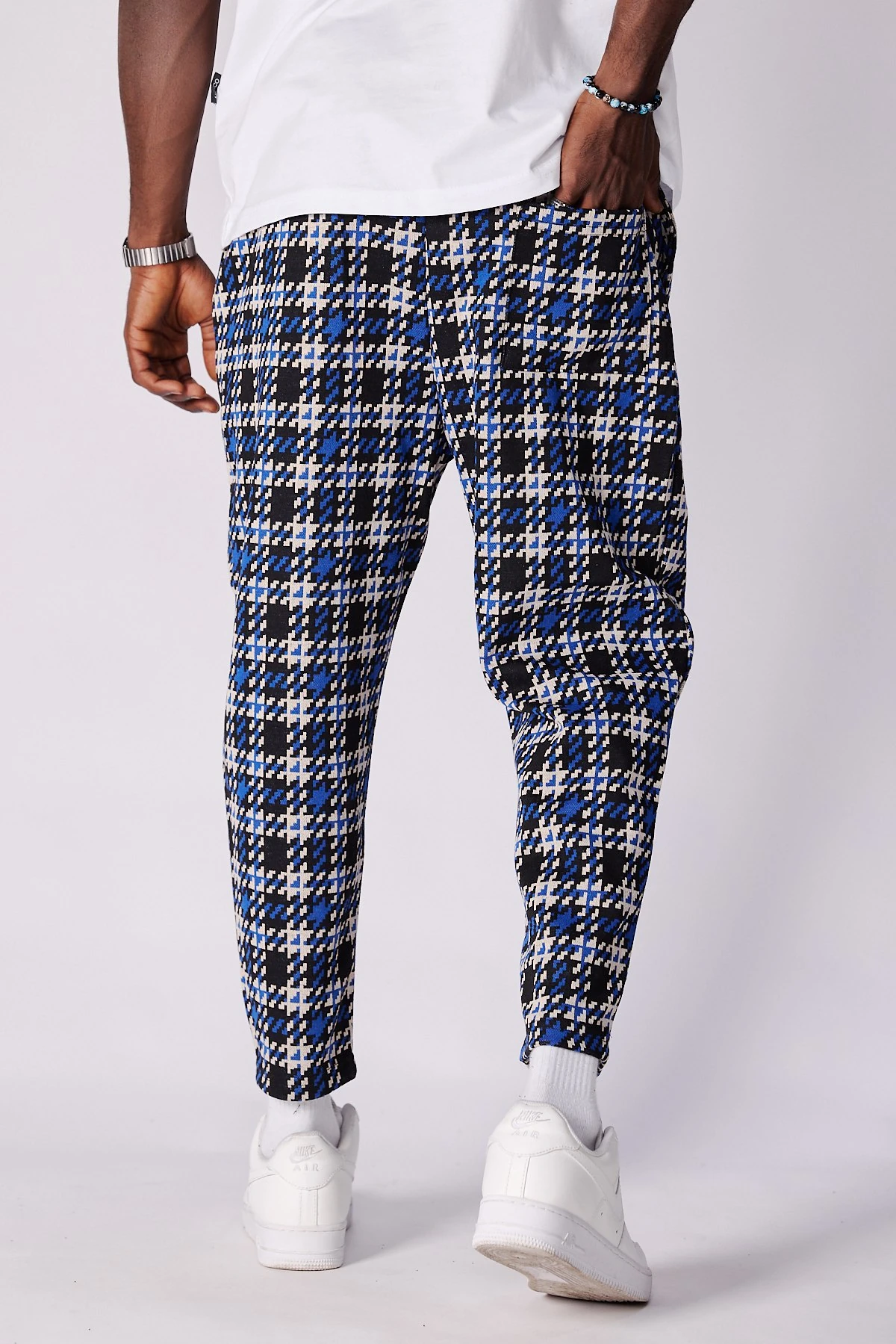 Beli Lastikli Desenli  Baggy Pantolon