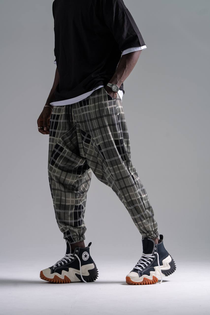  Beli Lastikli Desenli  Şalvar