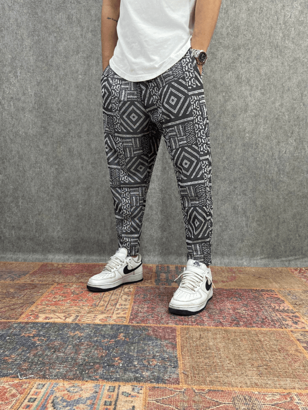 Beli Lastikli Pamuklu Bohem Baggy Pantolon