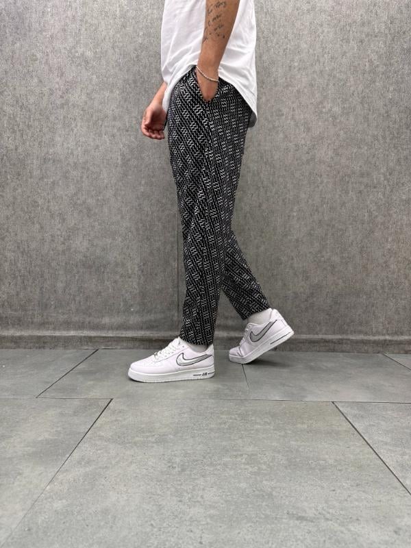 Beli Lastikli Bohem Baggy Desenli Pantolon