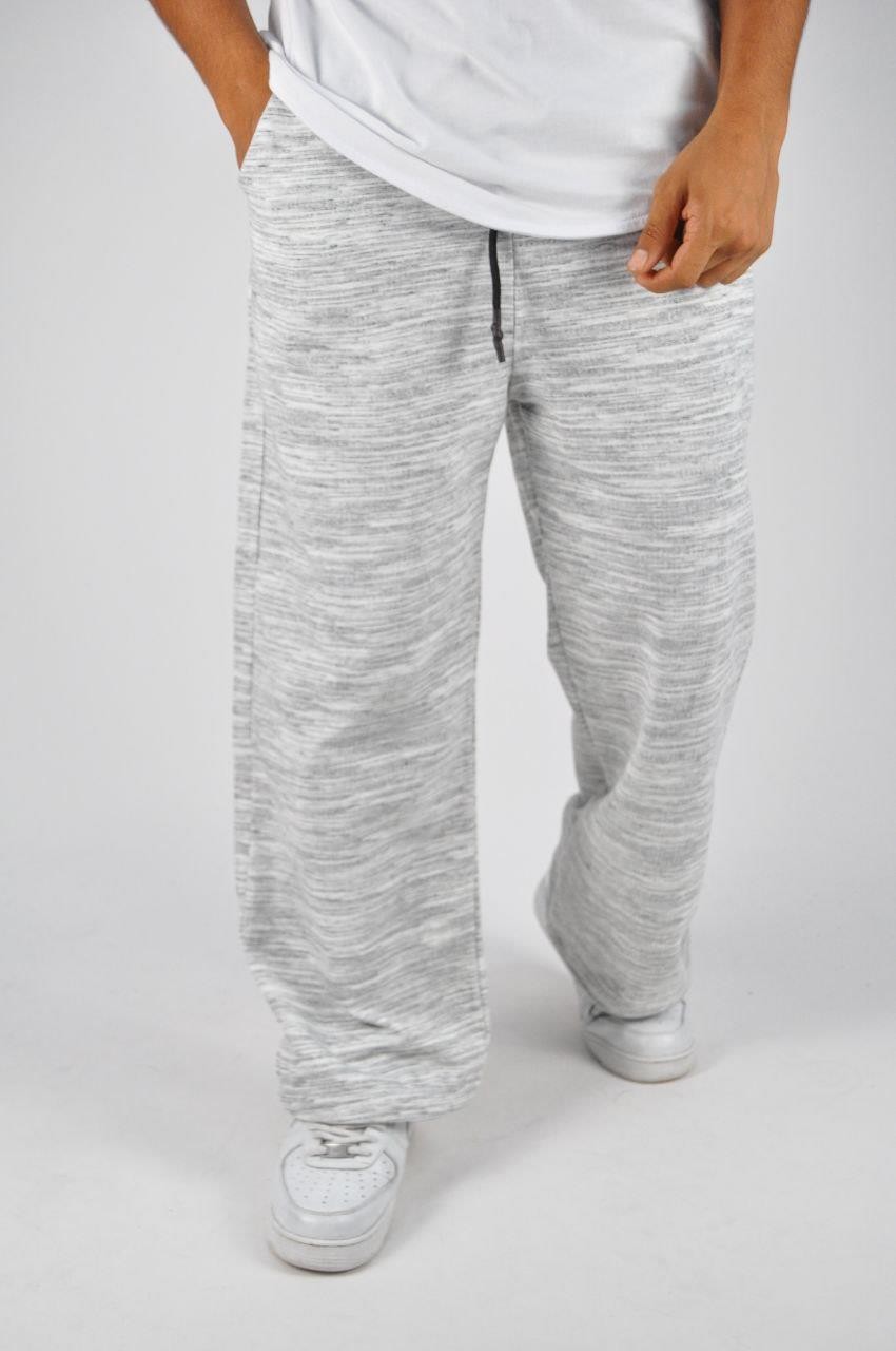 Beli Lastikli Paça Stoperli Flamlı Pamuklu Baggy Pantolon