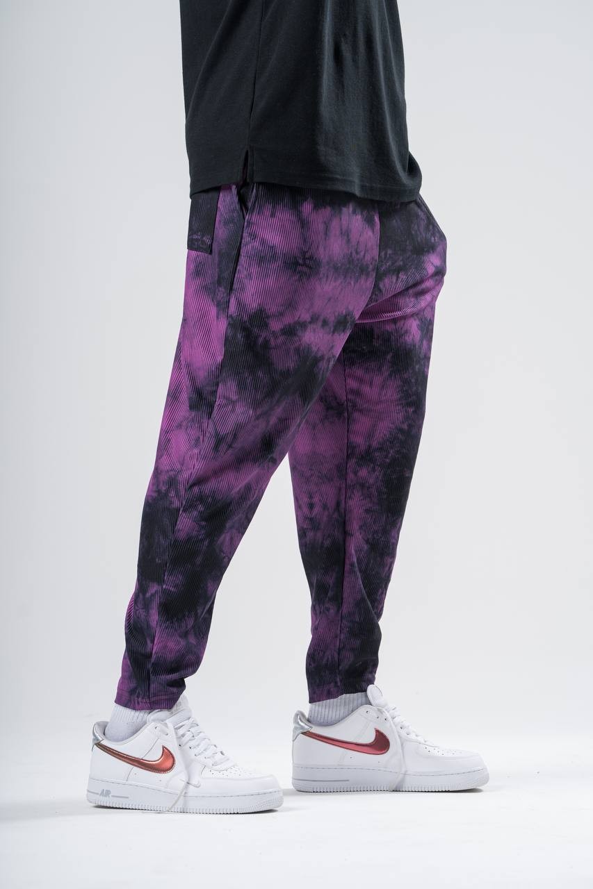 Batik Yıkamalı Beli Lastikli Baggy Pantolon