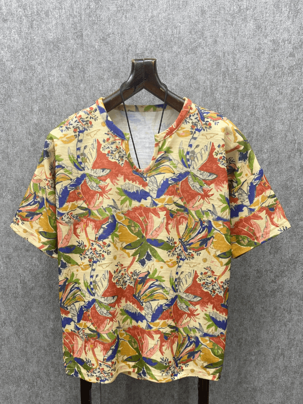 Oversize Desenli Bohem Tshirt
