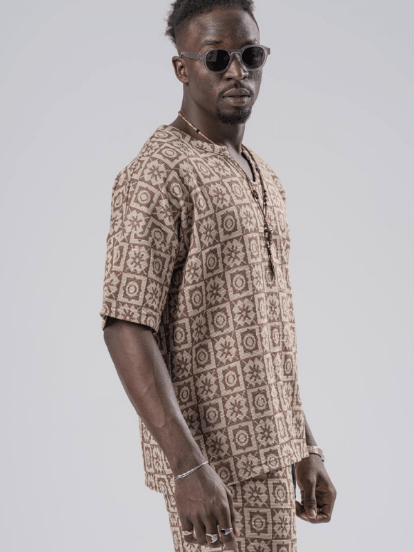 Oversize Bohem Desenli Tshirt