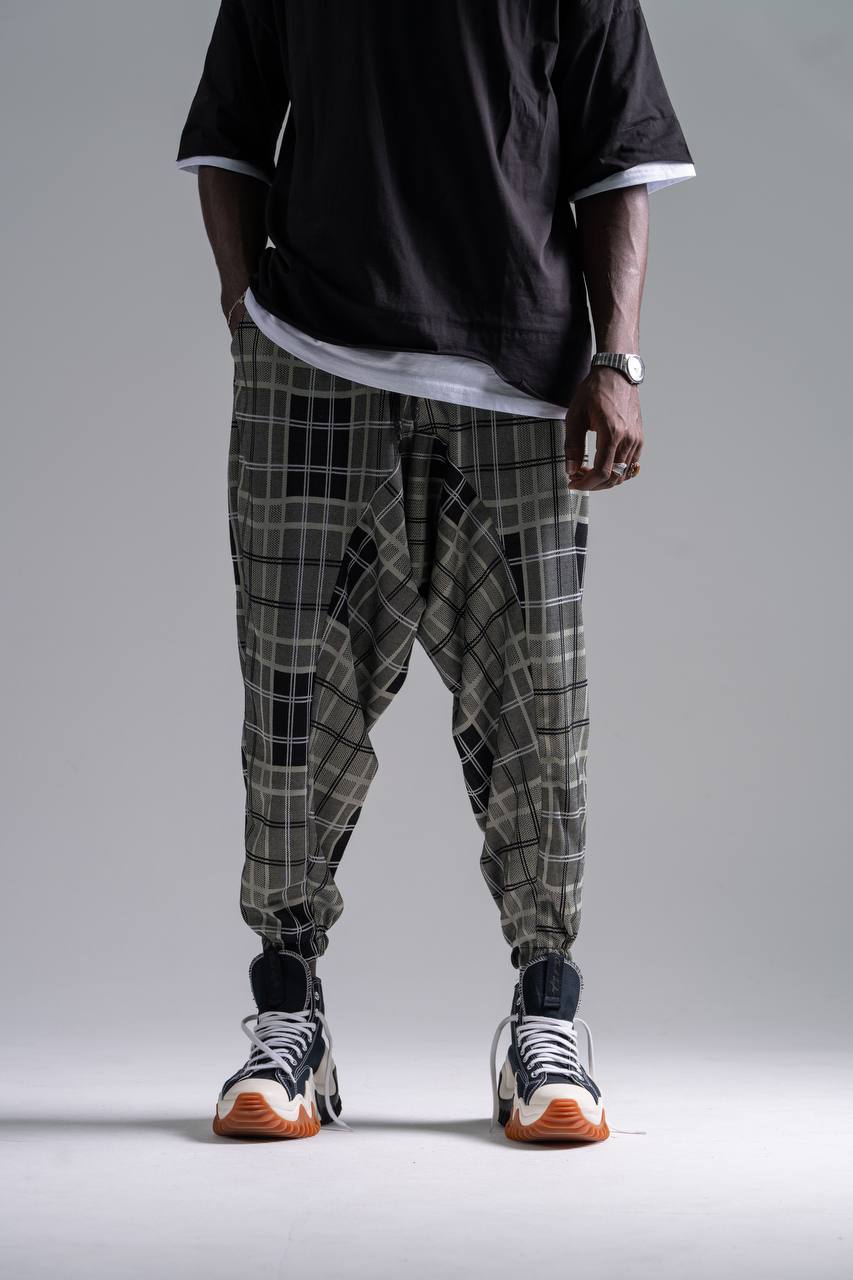  Beli Lastikli Desenli  Şalvar