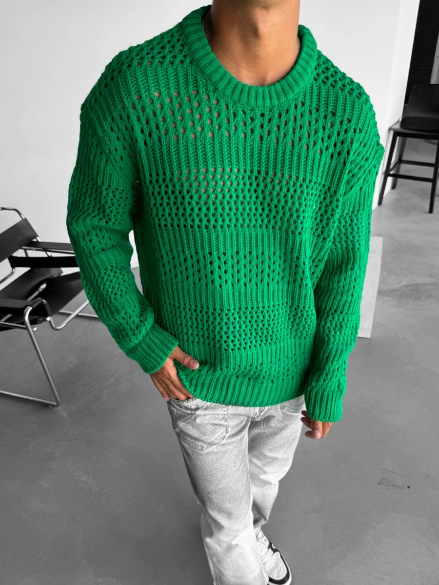 Oversize Yeşil Triko