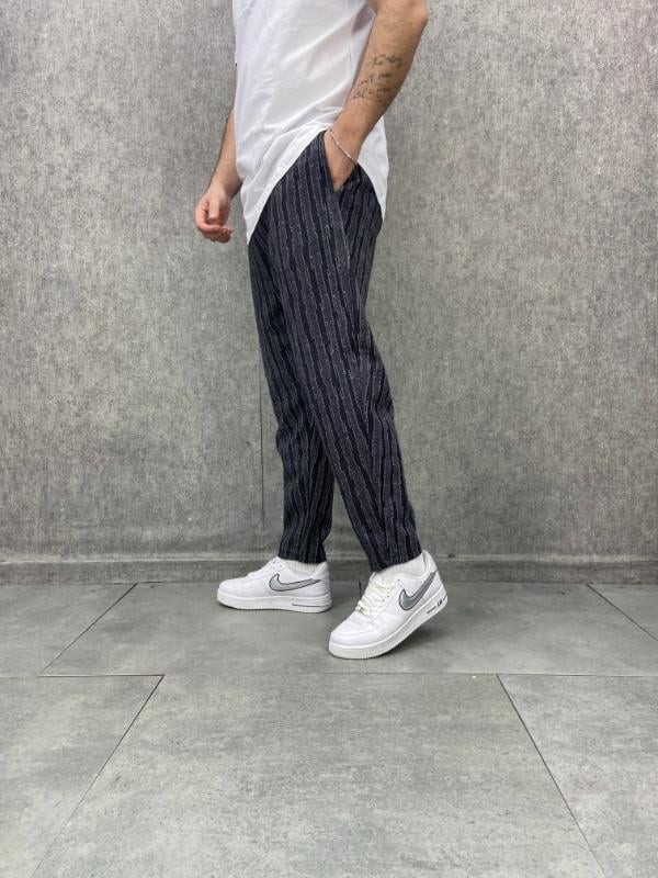 Beli Lastikli Desenli Baggy Pantolon