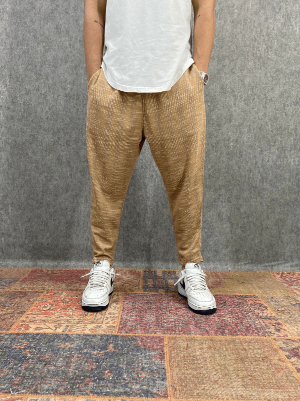 Beli Lastikli Pamuklu Bohem Baggy Pantolon