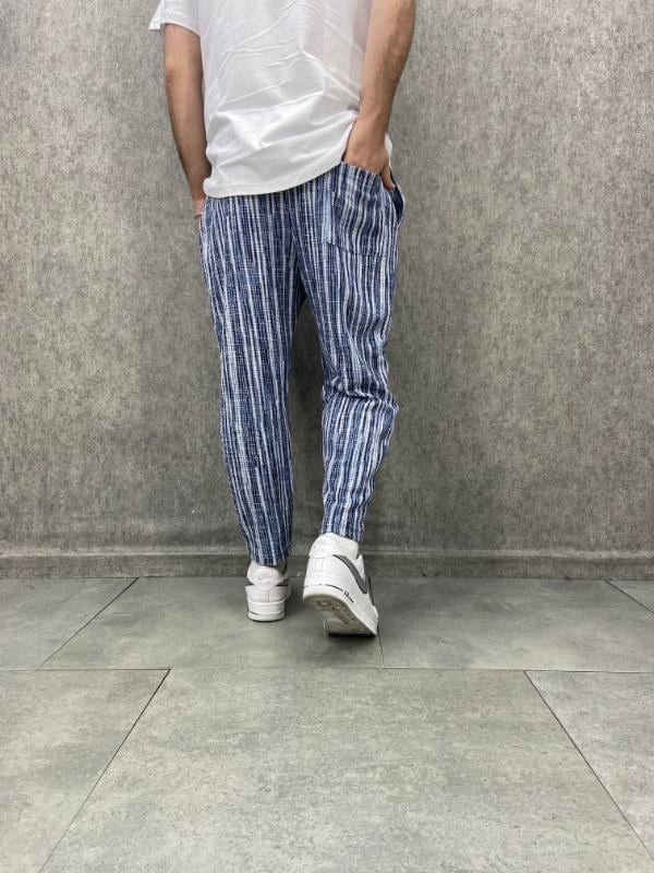Beli Lastikli Desenli  Baggy Pantolon