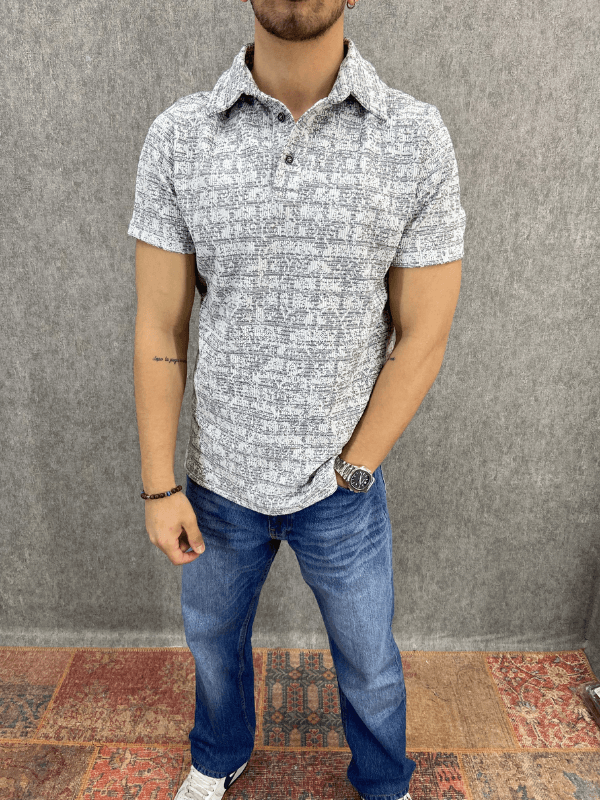 Regular Desenli Polo Tshirt