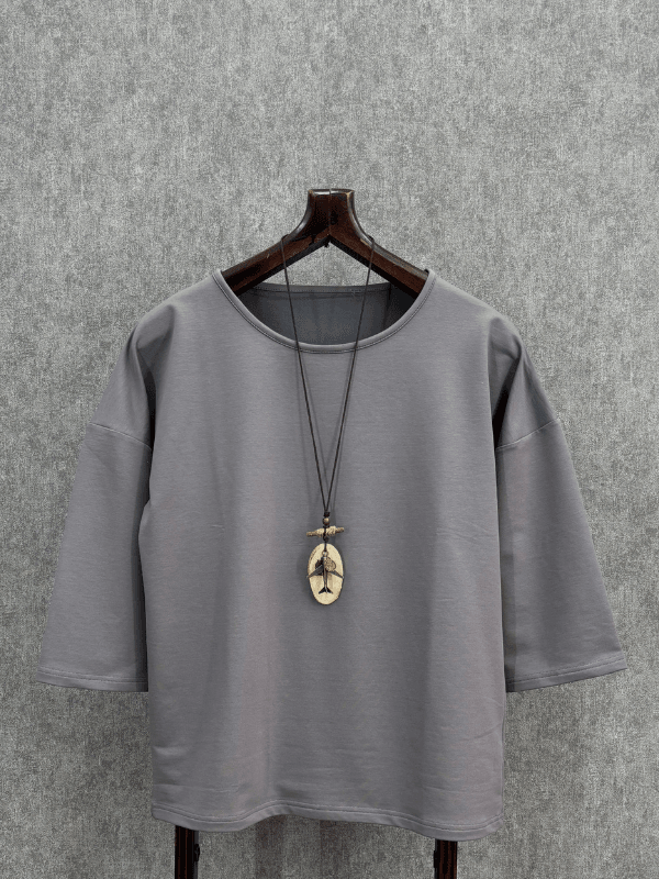Oversize Füme Fakir Kol Tshirt