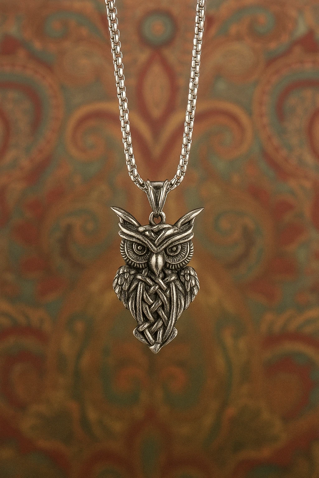 Çelik Kolye Baykuş