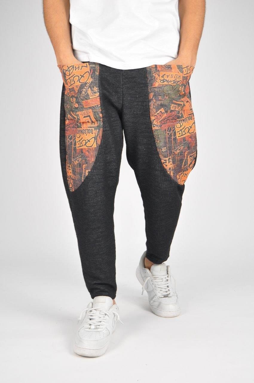 Beli Lastikli Bilek Paça Baggy Bohem Pantolon