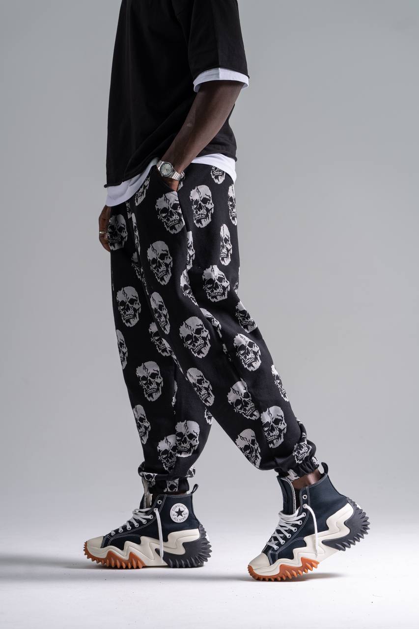  Beli Lastikli Desenli  Şalvar