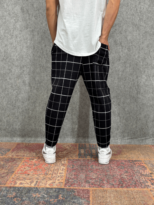 Beli Lastikli Bohem Desenli Baggy Pantolon