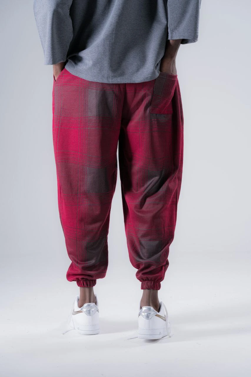  Beli Lastikli Desenli  Şalvar