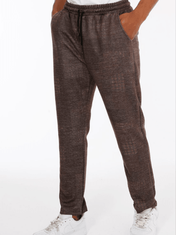 Beli Lastikli Desenli Bohem Pantolon 