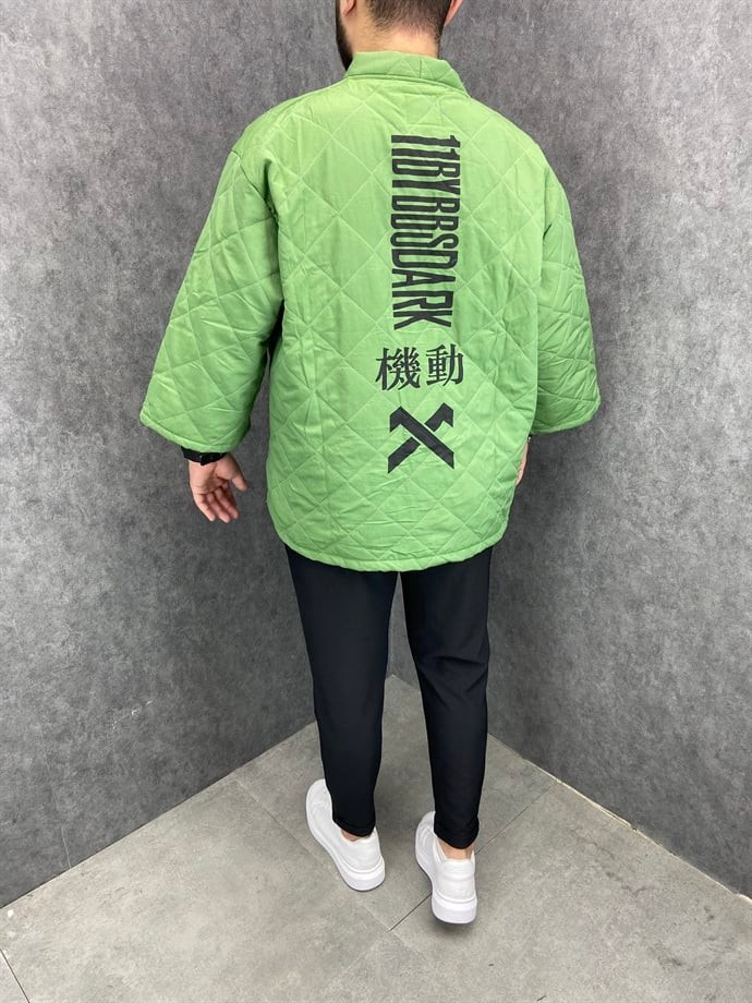 Oversize Fakir Kol  Astarlı Kapitone  Kimono