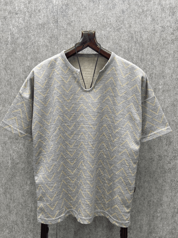 Oversize Bohem Desenli T-Shirt