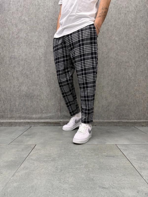 Beli Lastikli Bohem Baggy Desenli Pantolon