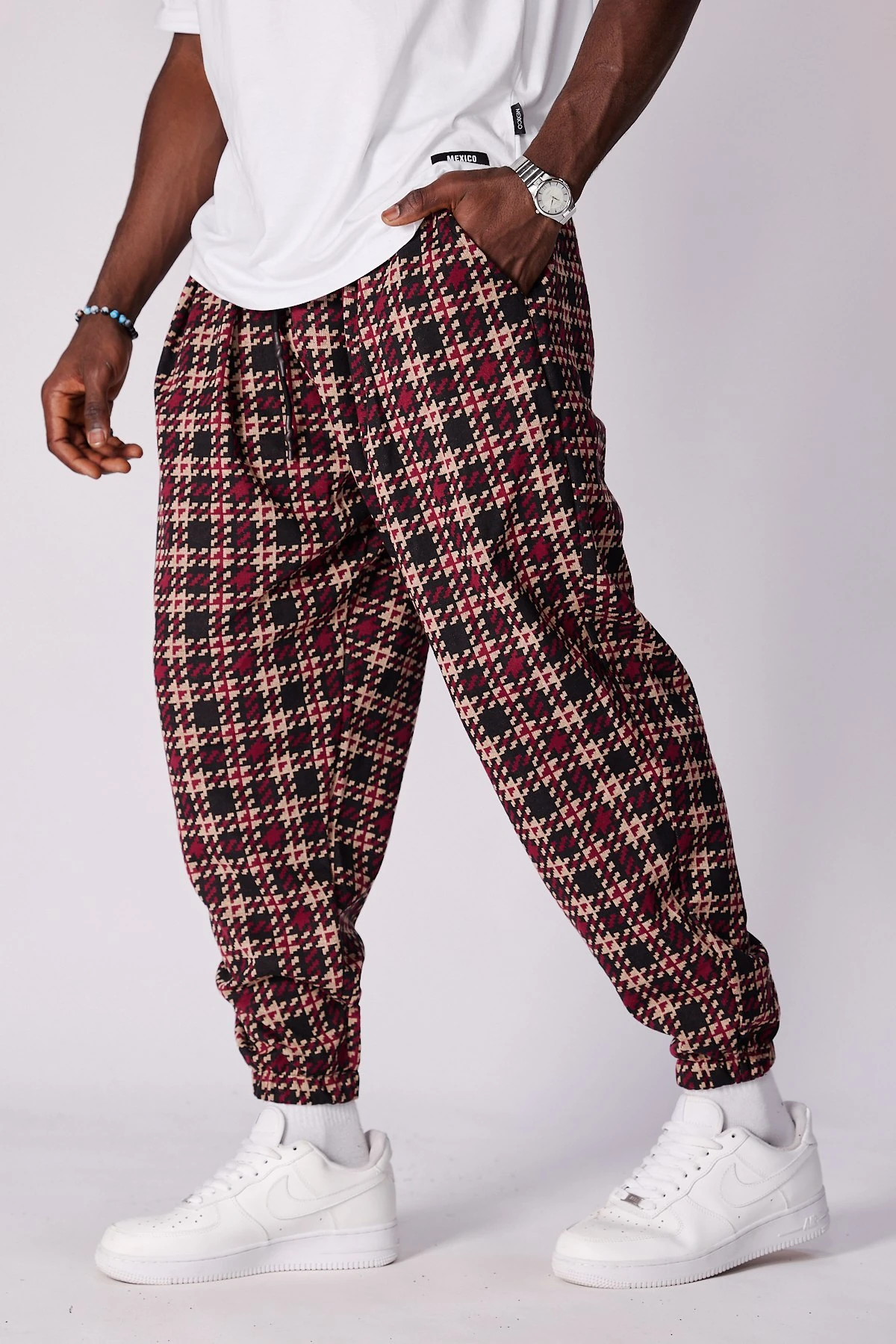  Beli Lastikli Desenli  Şalvar