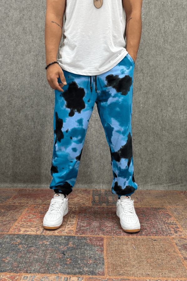 Beli Lastikli Desenli Pamuk  Jogger