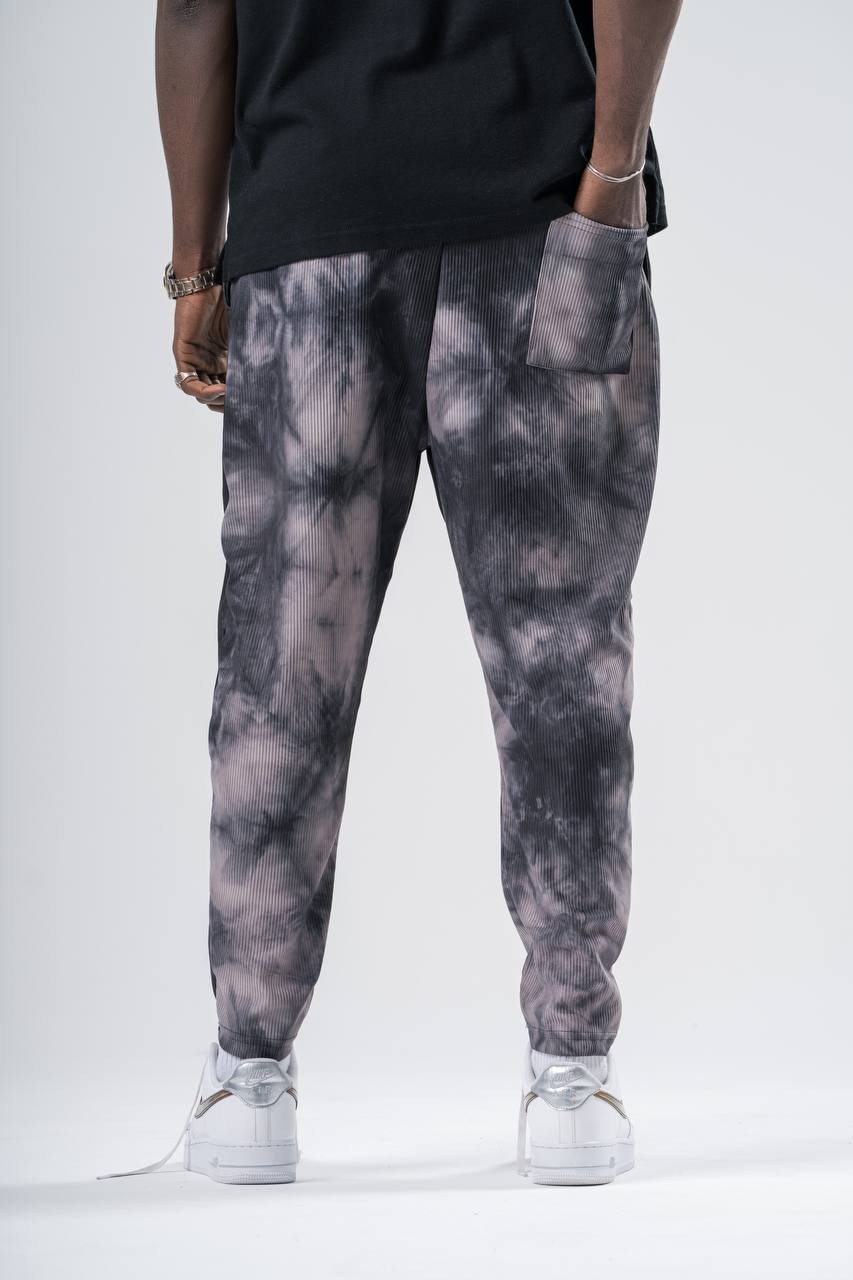Batik Yıkamalı Beli Lastikli Baggy Pantolon