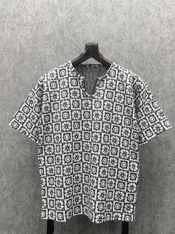 Oversize Bohem Desenli T-Shirt