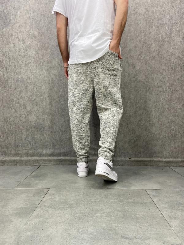 Beli Lastikli Nokta Desen Baggy Pantolon