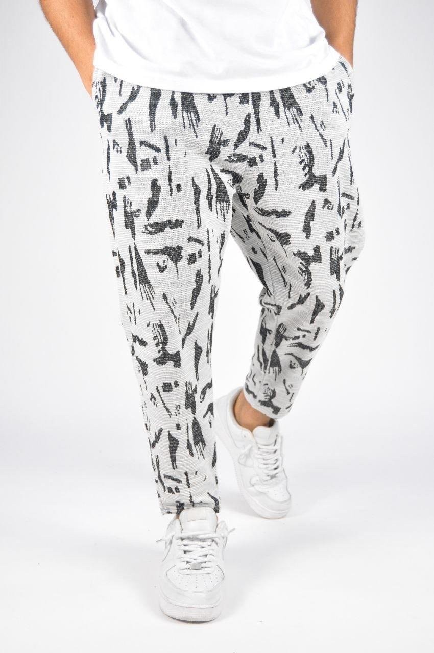 Belİ Lasitikli Bohem Desenli Jogger