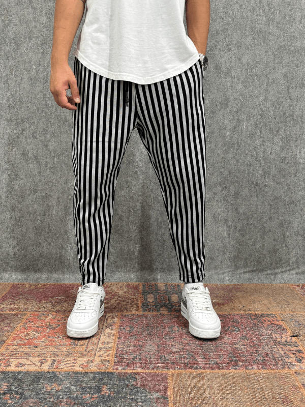 Beli Lastikli Bohem Desenli Baggy Pantolon