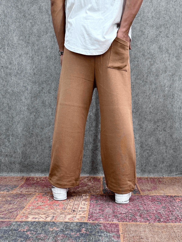 Beli Lastikli Boru Paça  Baggy Pantolon