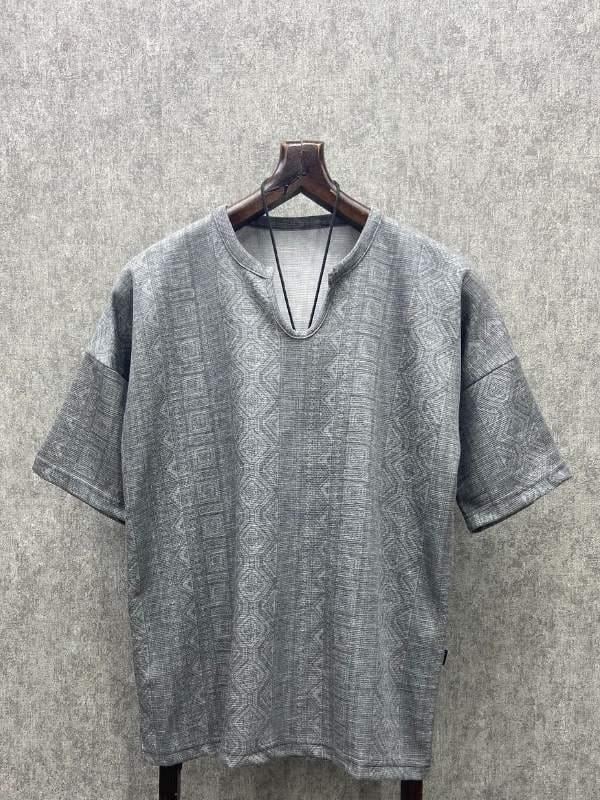 Oversize Desenli Bohem Tshirt