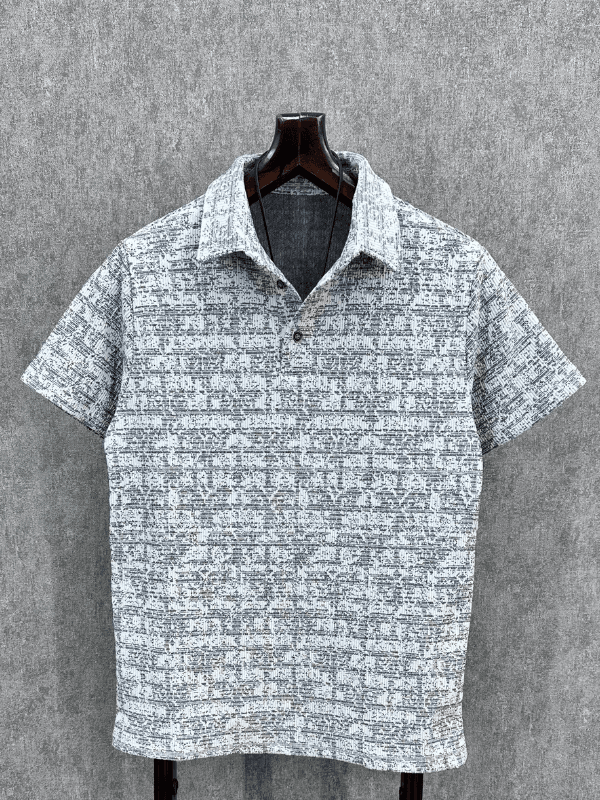 Regular Desenli Polo Tshirt 