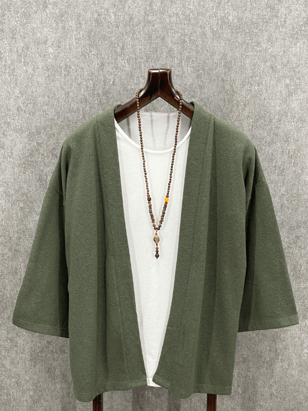 Oversize Bohem Haki Kimono