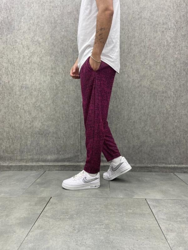 Beli Lastikli Nokta Desenli Baggy Pantolon