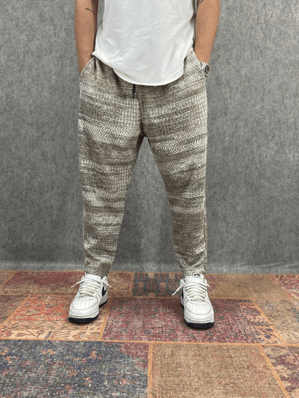 Beli Lastikli Pamuklu Bohem Baggy Pantolon