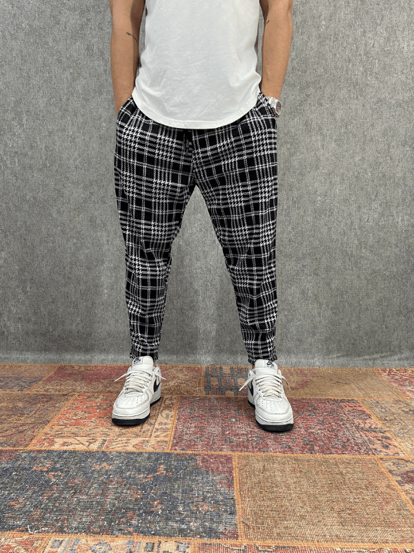 Beli Lastikli Desenli Bohem Baggy Pantolon