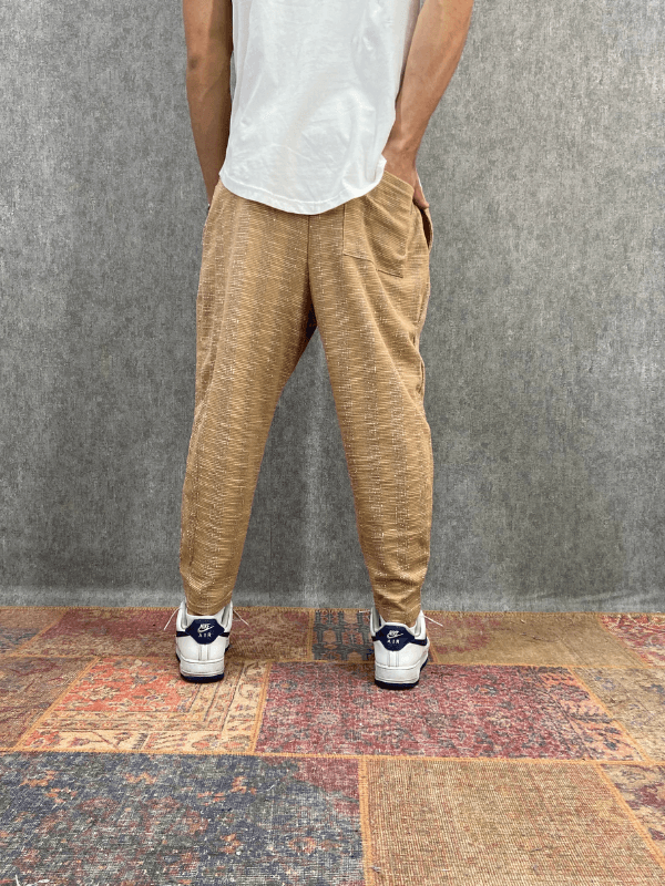 Beli Lastikli Pamuklu Bohem Baggy Pantolon