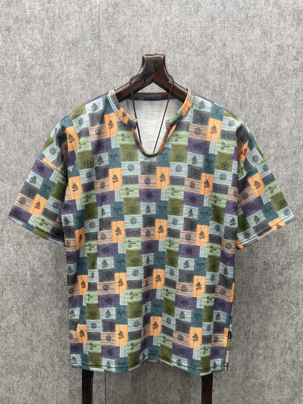 Oversize Bohem Desenli T-Shirt
