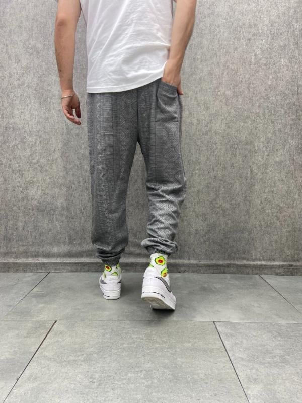 Bel ve Paça Lastikli Desenli Jogger