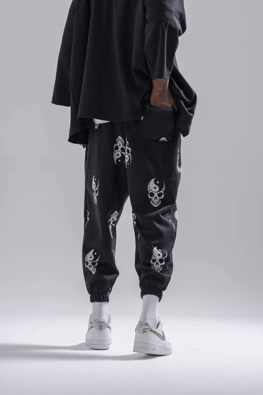  Beli Lastikli Desenli  Şalvar